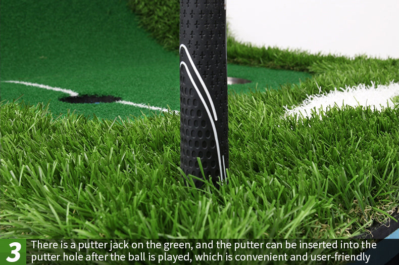 PGM GL009 mini golf putting green trainer putting green mat with two aiming line