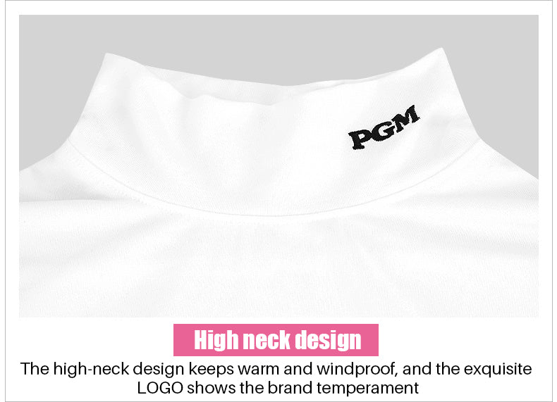 PGM YF389 crew neck multi moloured slim fit sport golf shirt plain for women