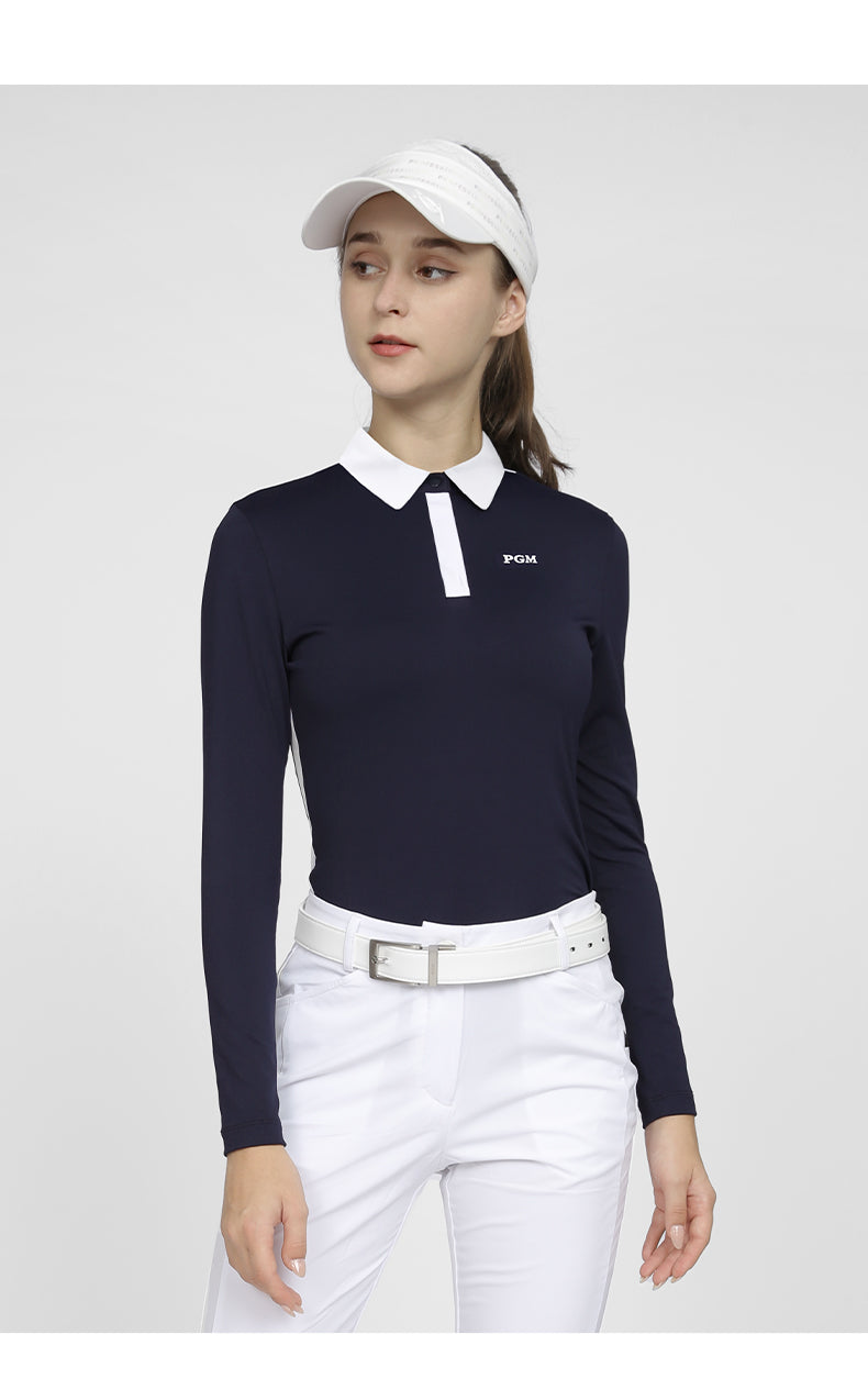 PGM YF540 custom logo blank golf t shirt polo golf polo shirts for women