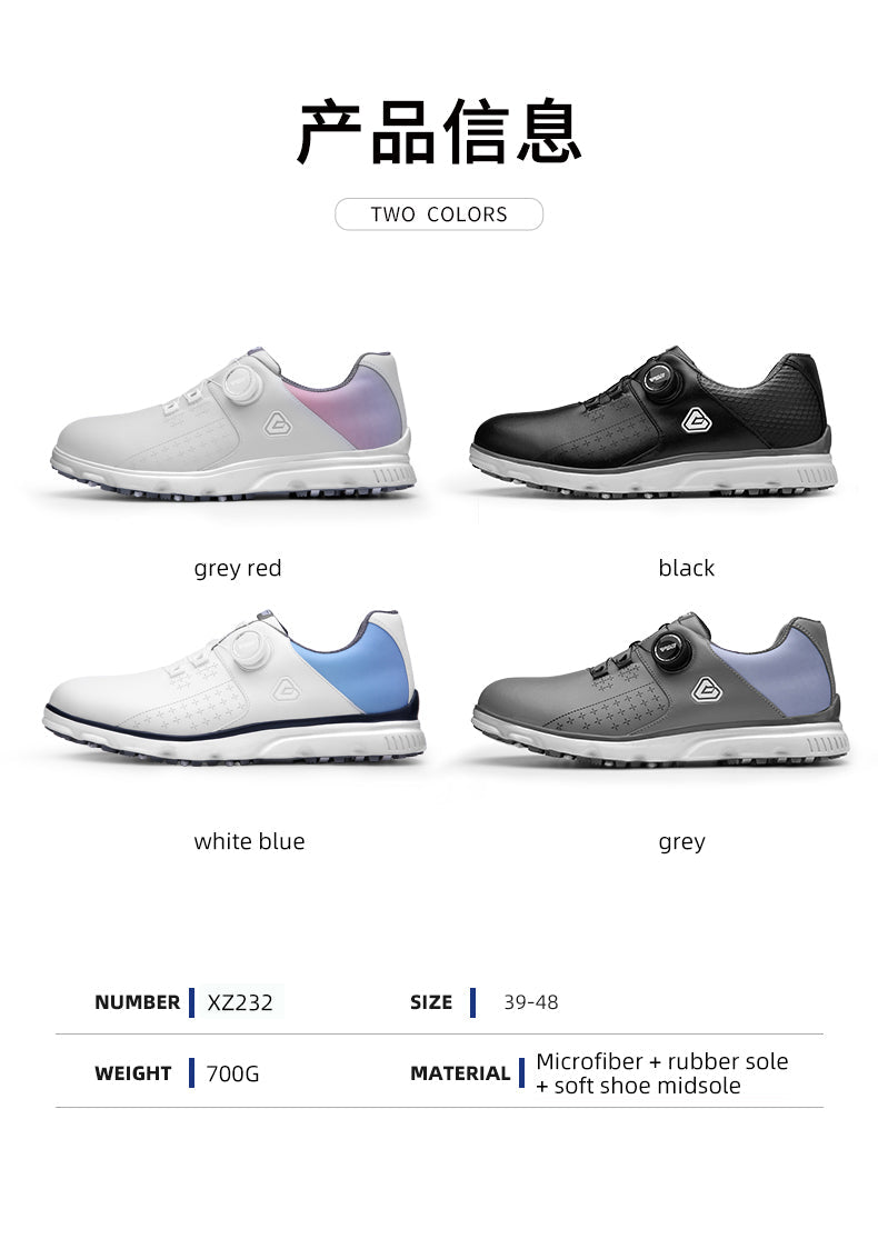 PGM XZ232 male luxury waterproof rubber practice golf shoes for men