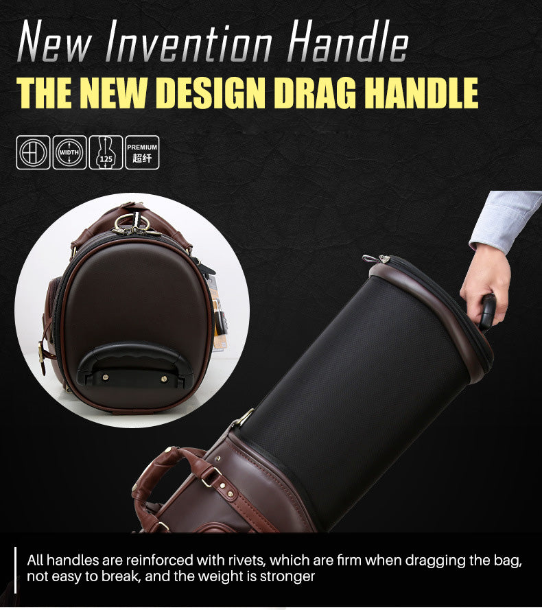 PGM QB044 high quality microfiber telescopic travel good golf bags with wheels