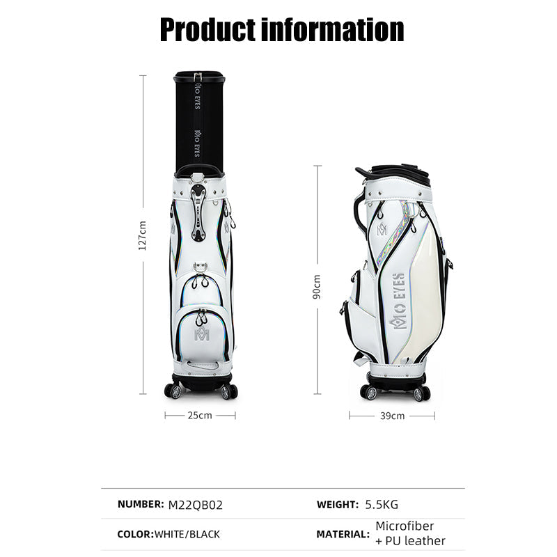 MOEYES M22QB02 ladies golf bags padded golf club travel bag with wheels