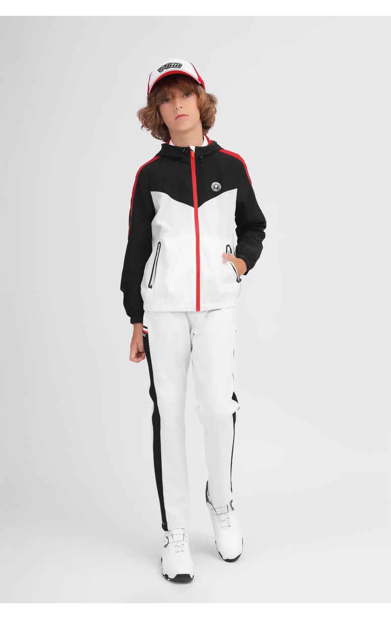 PGM YF431 kids golf jacket wind breaker full zip outdoor casual sports golf jacket