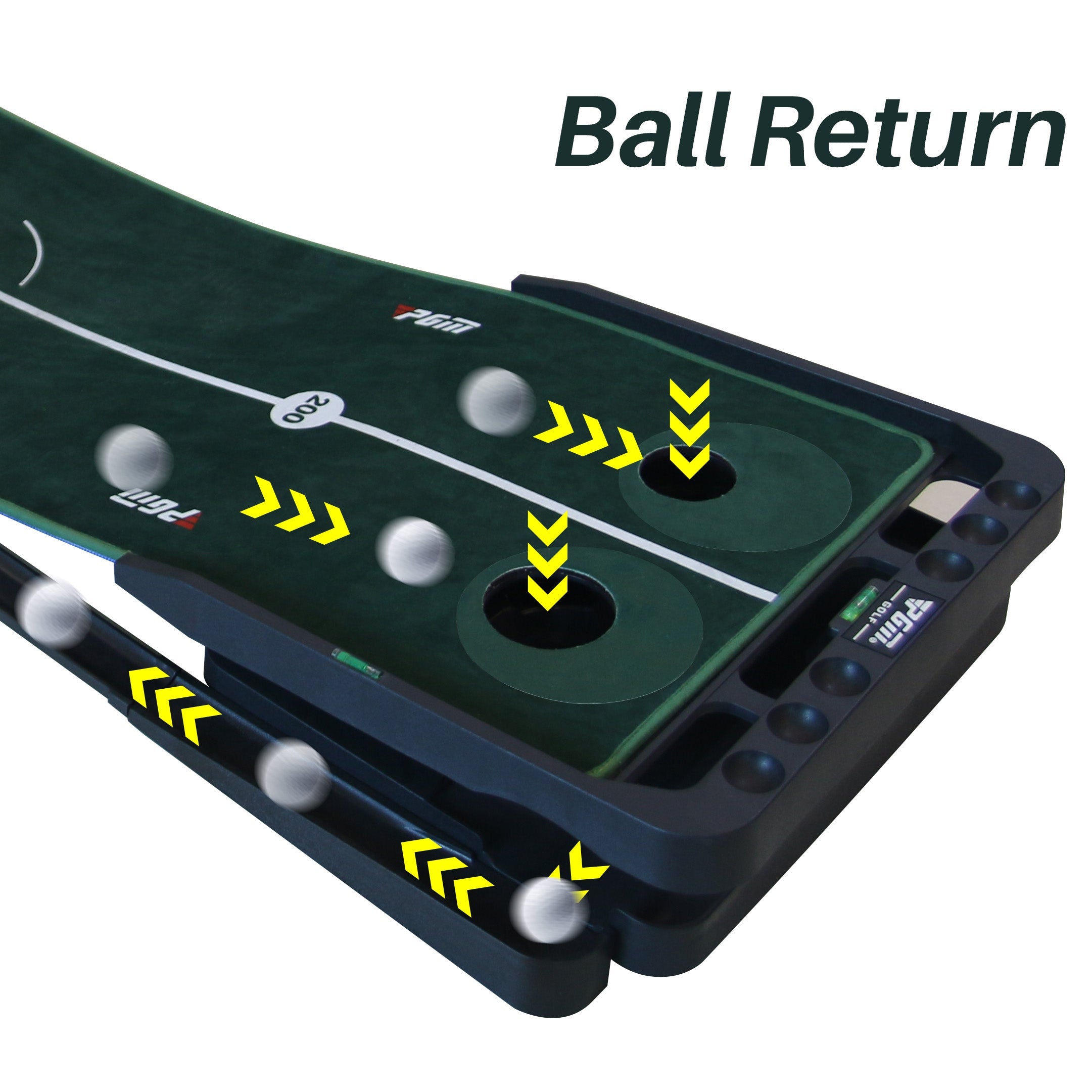 PGM TL010 adjustable slope golf practice mat outdoor auto ball return training golf mat