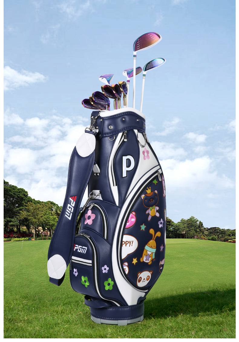 PGM QB104 golf equipment funny caddy bag waterproof cartoon ladies golf bag