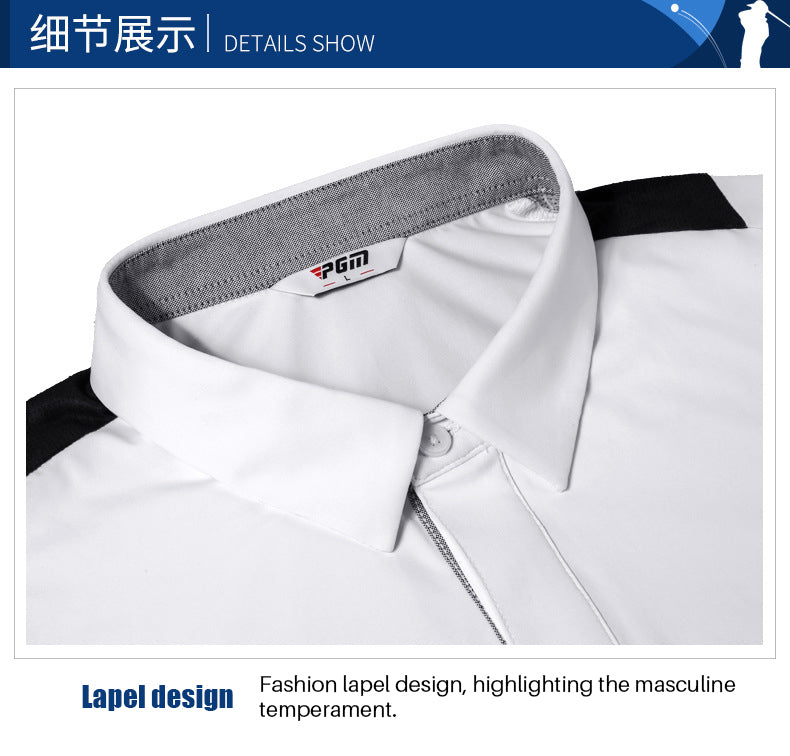 PGM YF392 brand golf t-shirt logo polyester short sleeve quick dry golf shirt for man