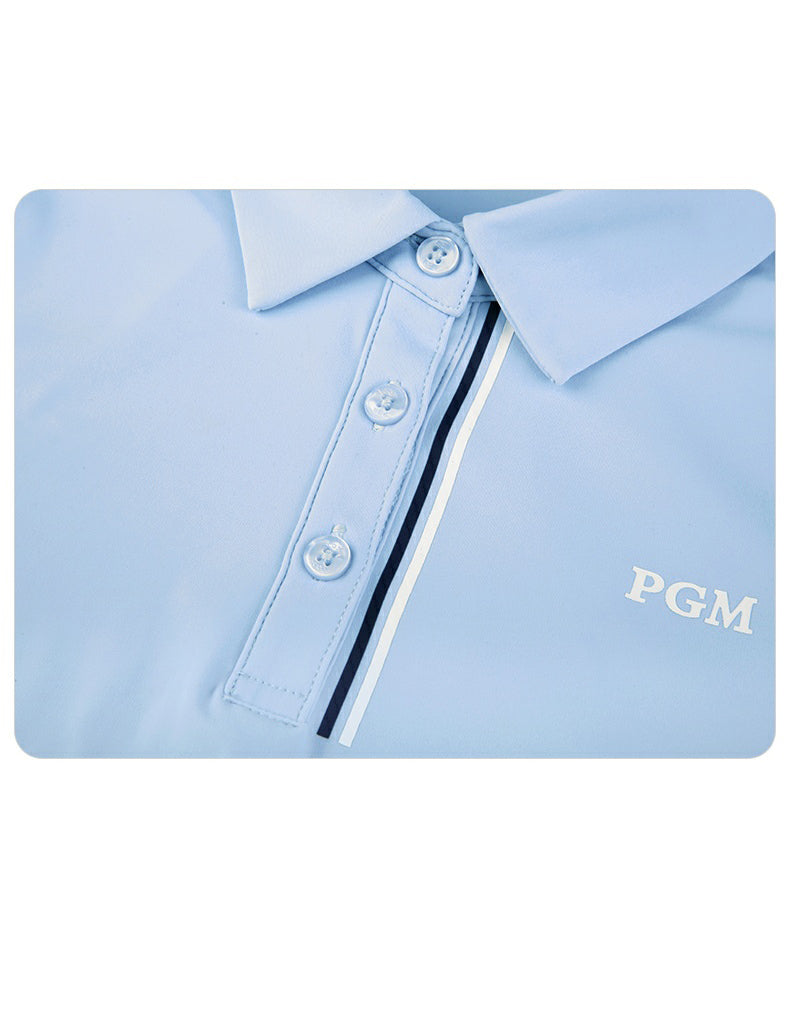 PGM YF534 ladies wholesale custom logo sports golf polo t shirt polyester spandex golf polo