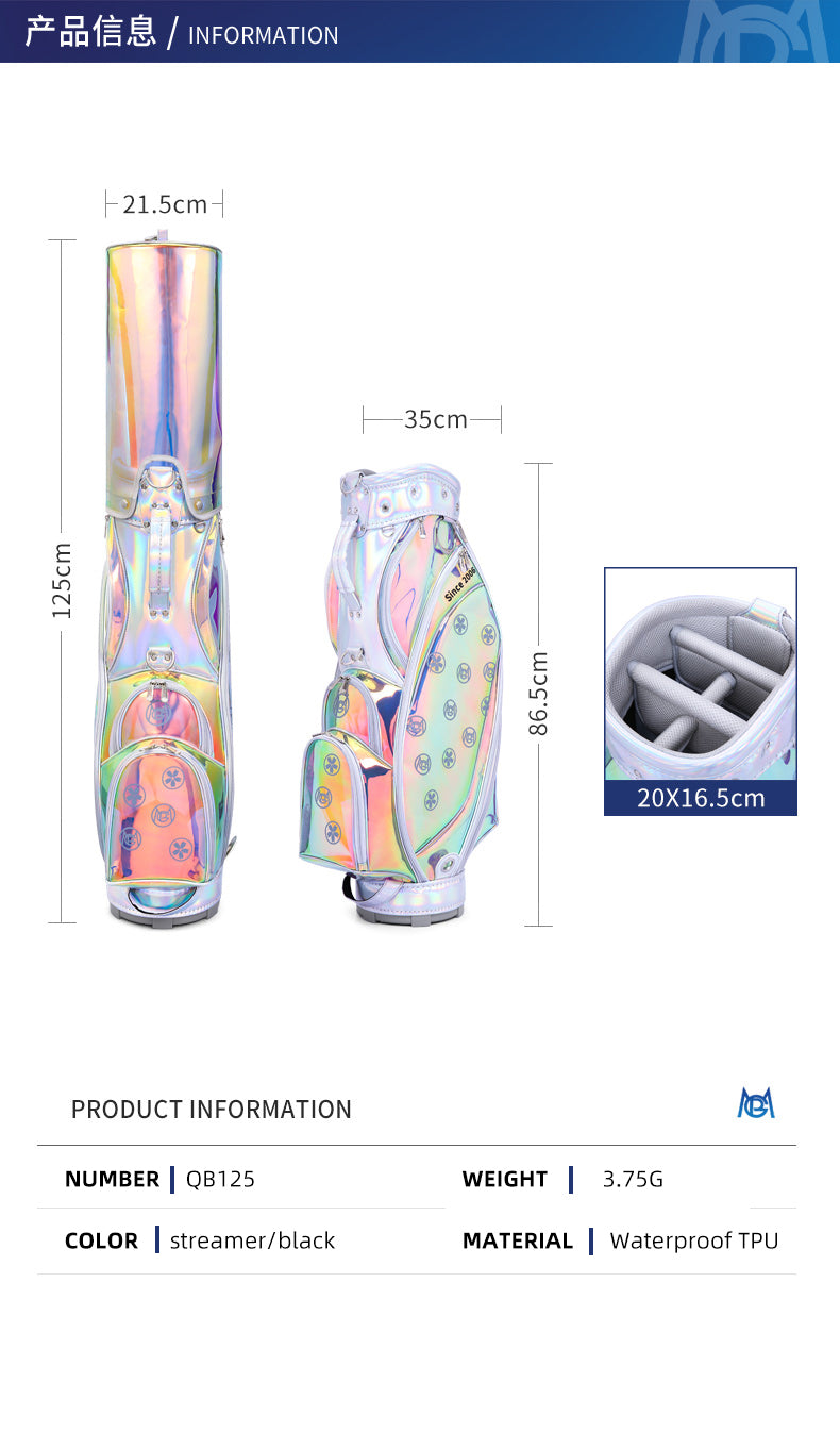 PGM QB125 wholesale waterproof golf bag sample TPU custom cart golf bag