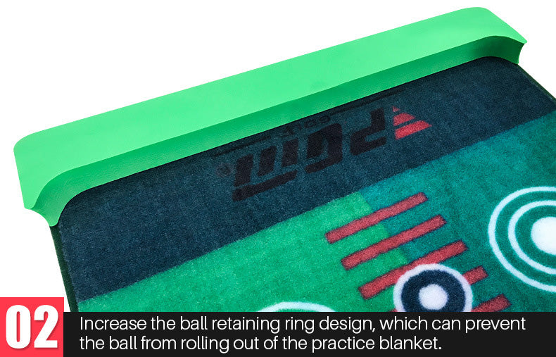 PGM TL022 portable velvet putting trainer mat custom golf putting mat