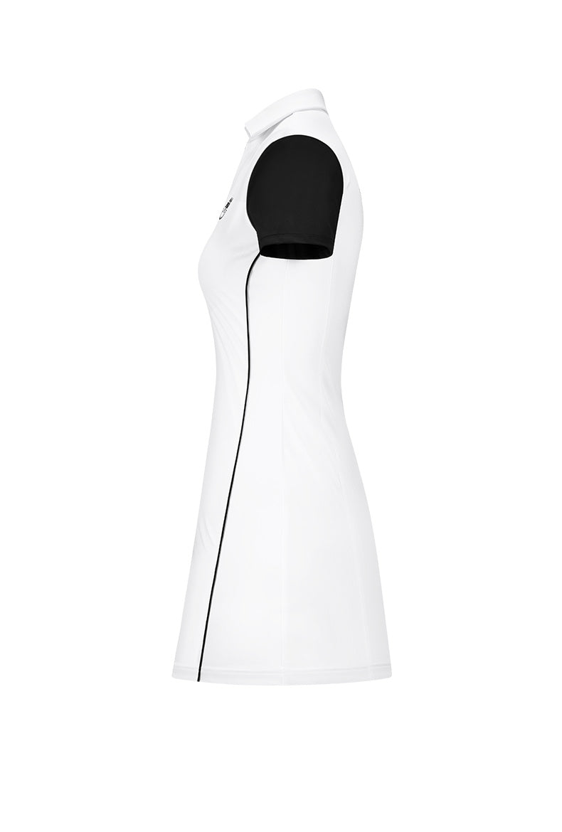 PGM QZ083 golf dress women quick dry custom short sleeve v-neck polo ladies golf dress