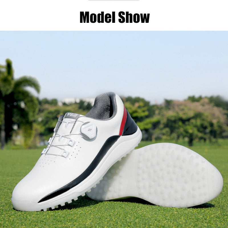 PGM XZ259 men synthetic leather golf shoes professional spike less golf shoe