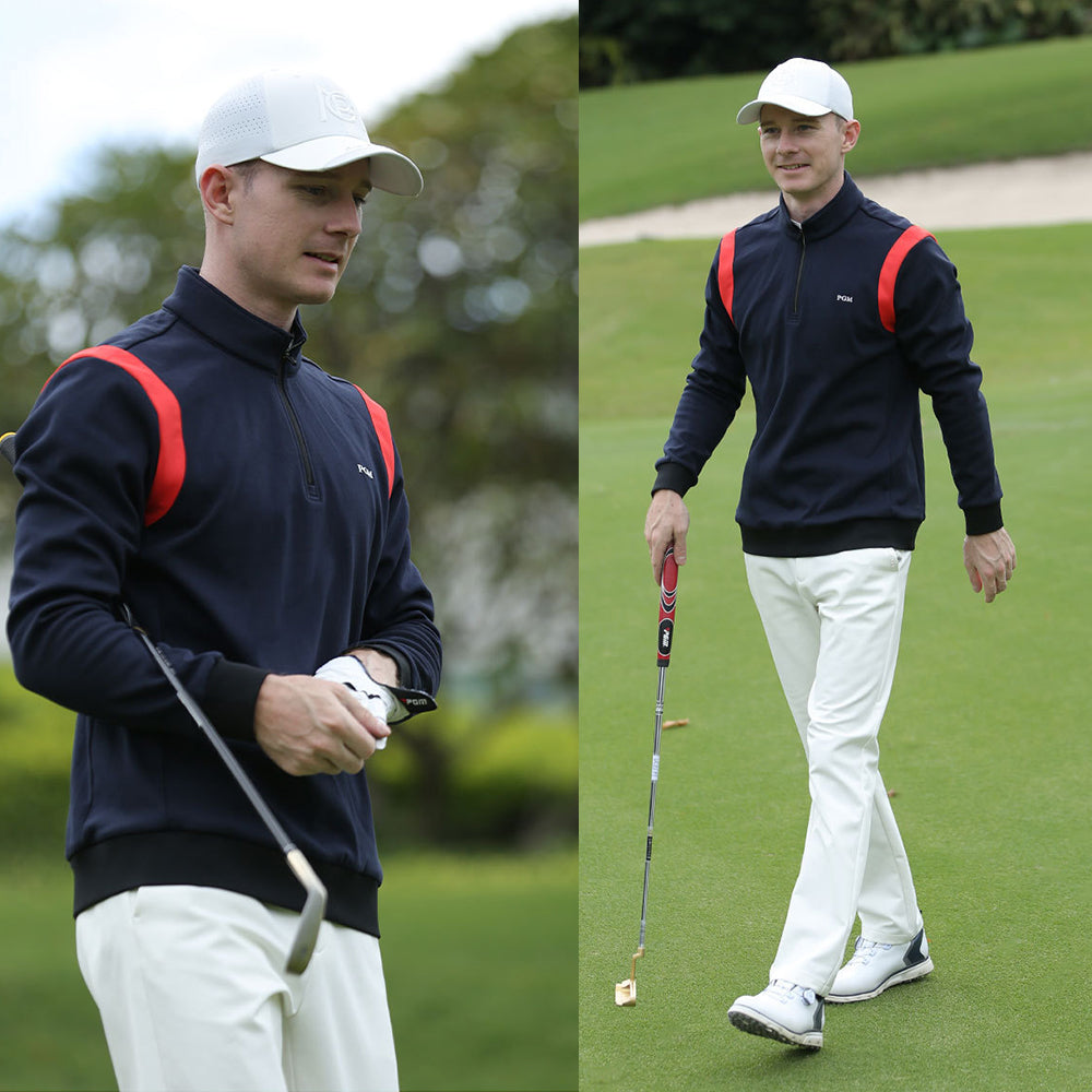 PGM YF506 men golf shirts long sleeve wholesale pullover golf sweater for men