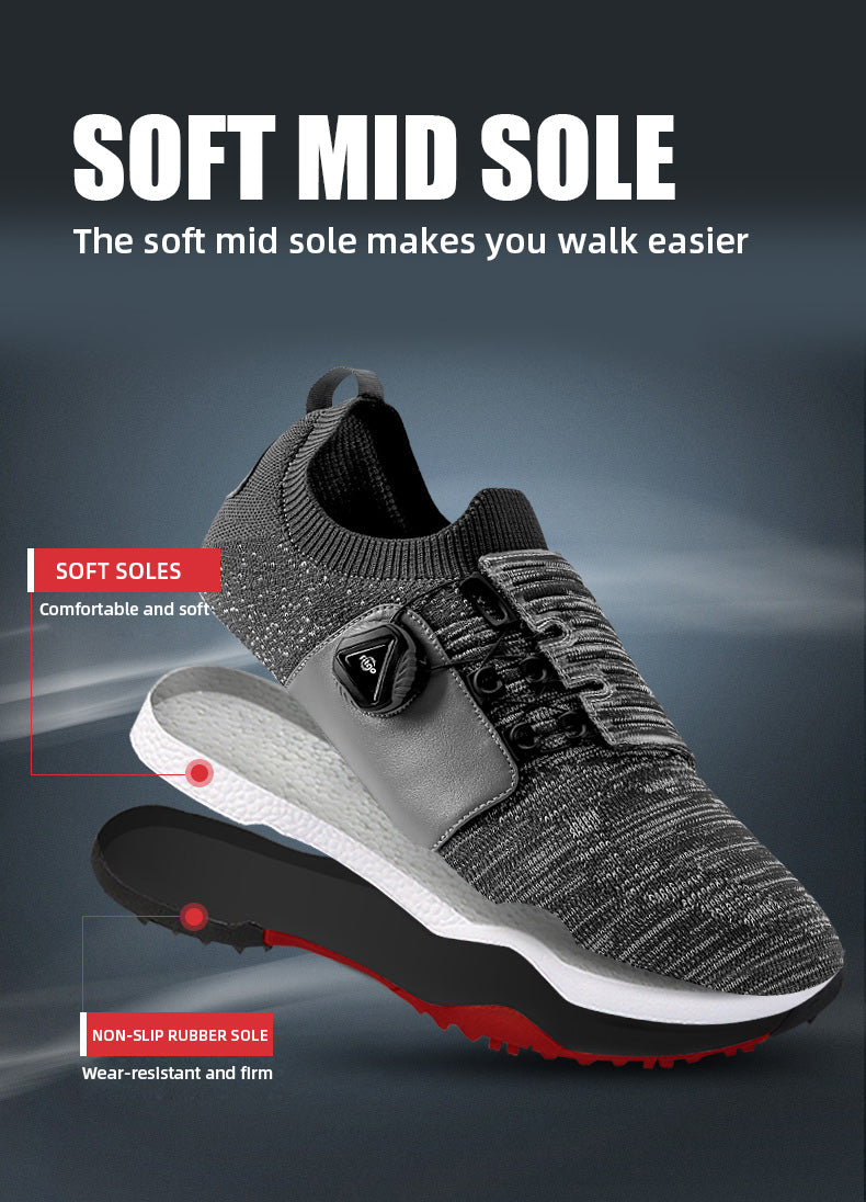 PGM XZ182 wholesale spike less men golf shoes lightweight custom golf shoe