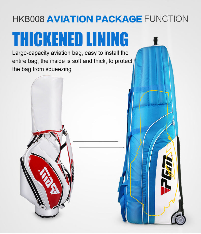 PGM HKB008 soft-sided golf bag travel case flight waterproof light weight golf travel bag