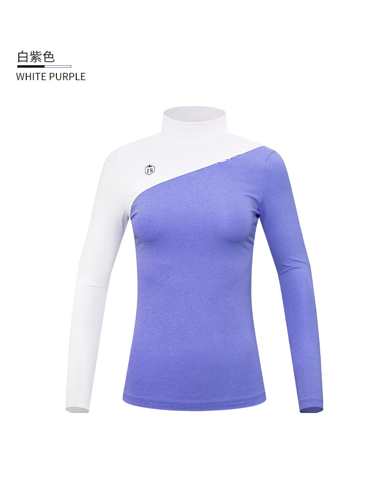 PGM YF447 high end custom golf shirt long sleeve polyester spandex women's golf shirt