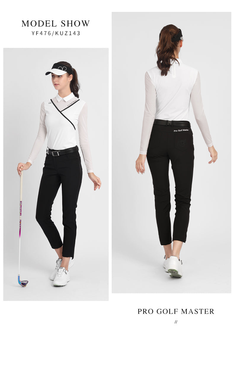 PGM YF476 wholesale oem long sleeve golf polo shirt fashionable golf polo