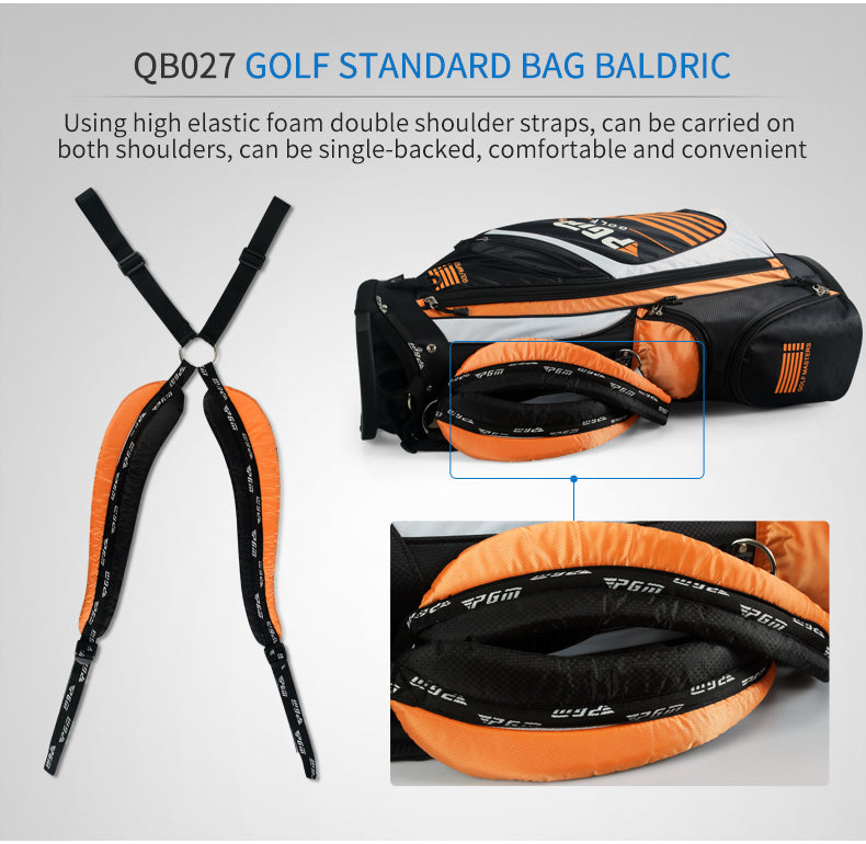 PGM QB027 golf stand bags custom 14 way divider lightweight carry golf bag