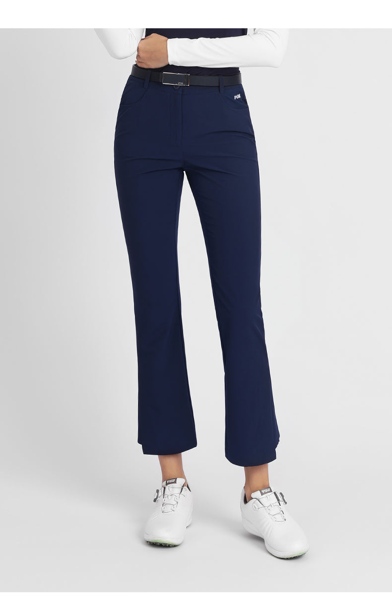 PGM KUZ144 women long golf pants polyester black golf pants