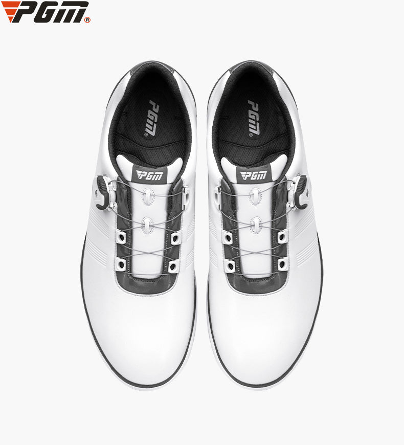 PGM XZ164 custom golf shoe non slip auto lacing waterproof spikes golf shoes