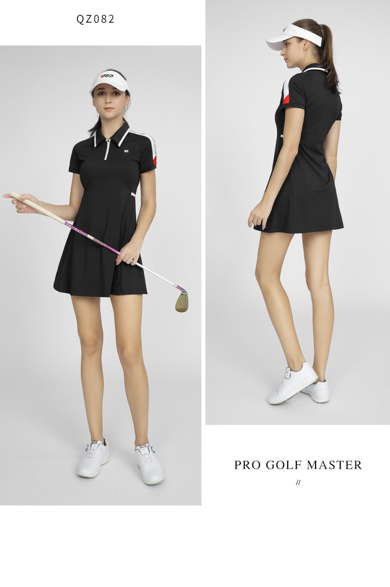 PGM QZ082 premium quality polo golf dress women quick dry athletic golf dress