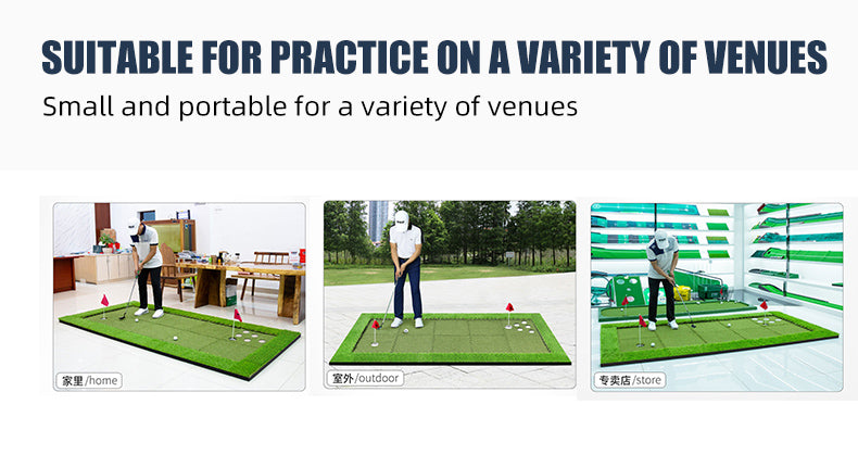 PGM GL019 mini golf outdoor carpet putting green kits portable nylon putting green