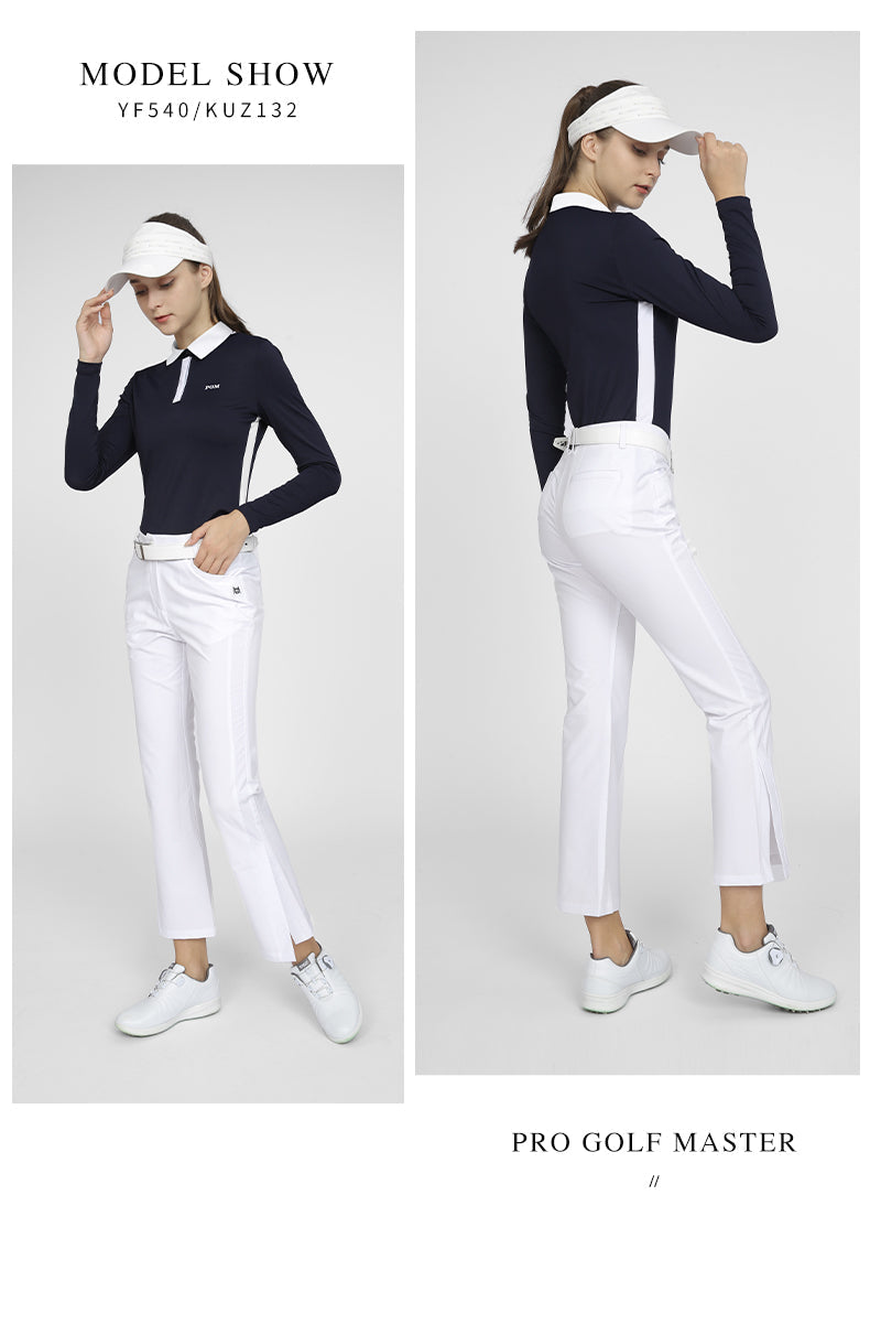 PGM YF540 custom logo blank golf t shirt polo golf polo shirts for women
