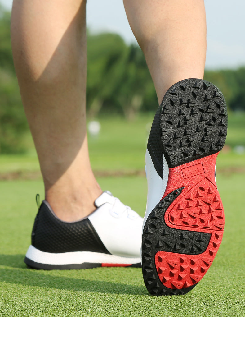 PGM XZ216 white leather golf shoe made in China waterproof golf shoes