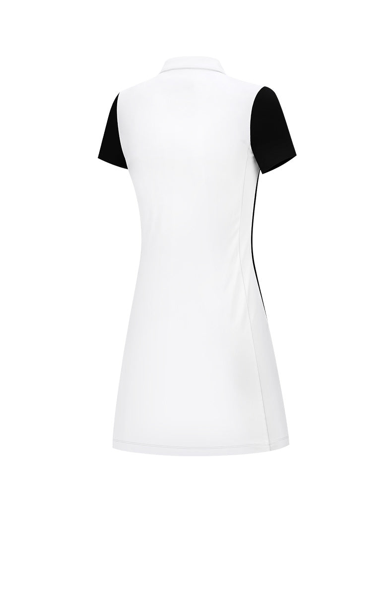 PGM QZ083 golf dress women quick dry custom short sleeve v-neck polo ladies golf dress