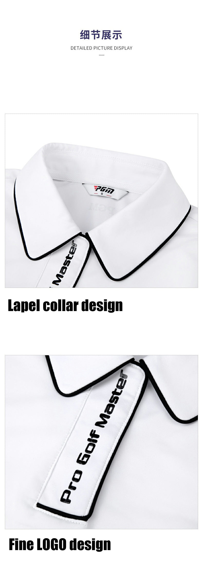 PGM YF539 wholesale bulk long sleeve golf polo shirt high quality woman golf polos