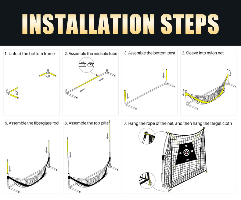 PGM LXW023 golf hitting simulator net target outdoor practice golf chipping net