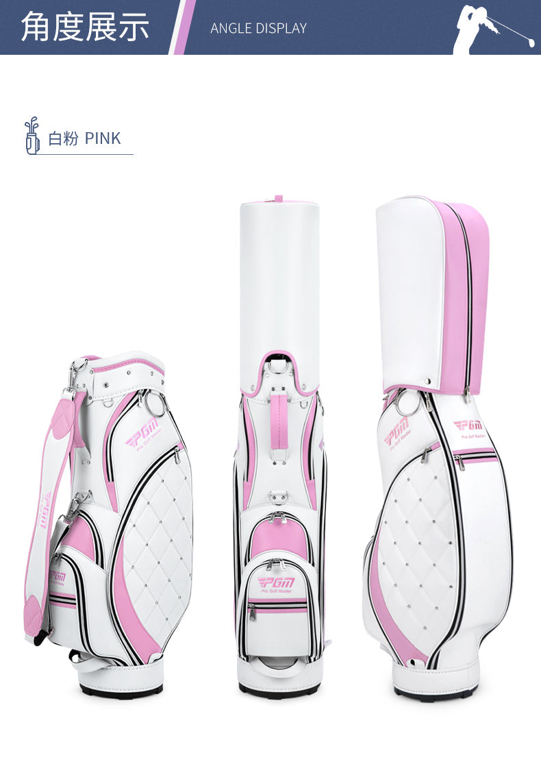 PGM QB103 golf tour staff bag women light weight trolley golf cart bag for women