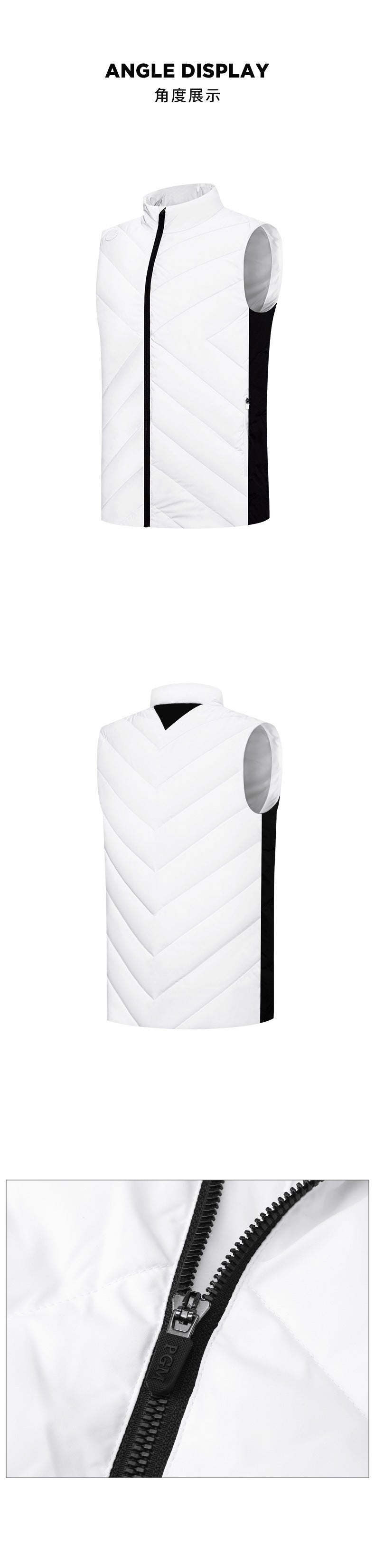 PGM YF517 full zip mens golf jacket duck down mens winter golf vest