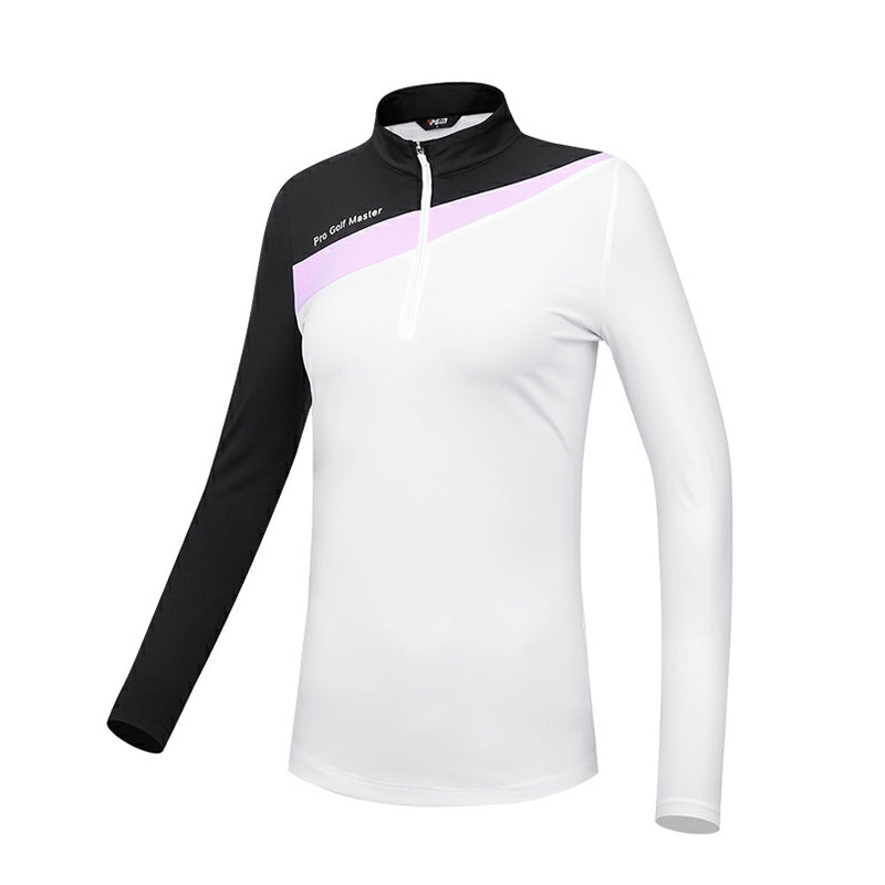 PGM YF532 custom logo golf tee shirt 2023 women slim fit golf shirt
