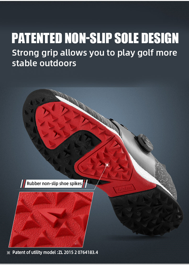 PGM XZ182 wholesale spike less men golf shoes lightweight custom golf shoe