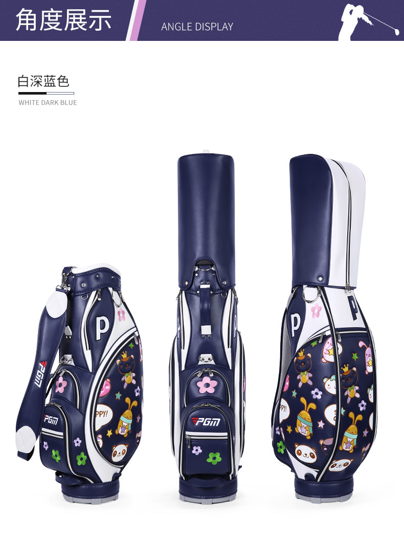 PGM QB104 golf equipment funny caddy bag waterproof cartoon ladies golf bag