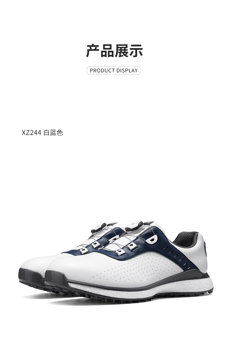 PGM XZ244 soft spike golf shoes men microfiber leather new waterproof golf shoes