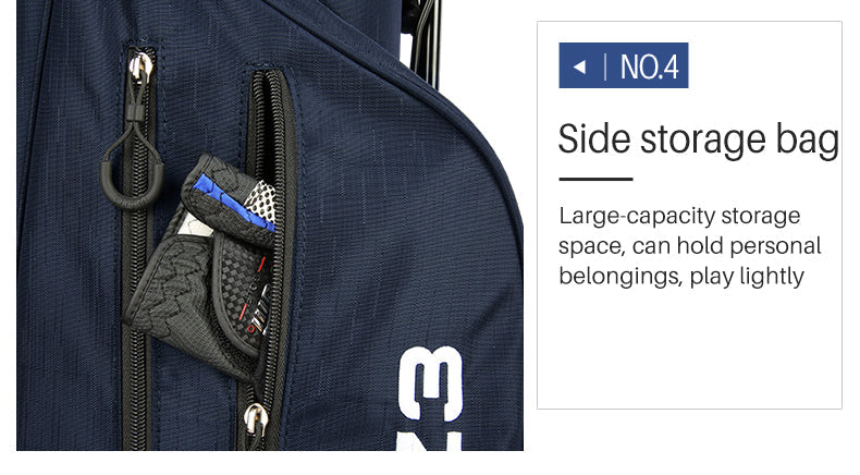PGM QB074 premium custom 5 way divider waterproof lightweight sunday nylon golf bag