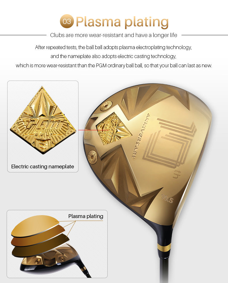 PGM MTG009 10 years anniversary Professional Gold Golf clubs set