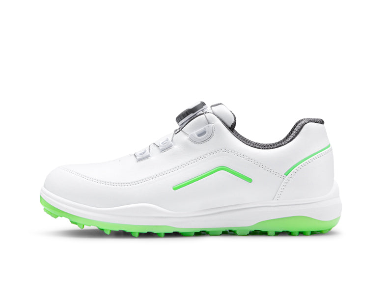 PGM XZ247 microfiber leather luxury golf shoes women oem waterproof spike less golf shoes