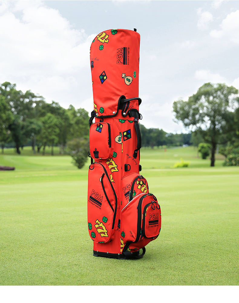 PGM QB111 personalised stand golf bag lightweight custom logo nylon golf bag