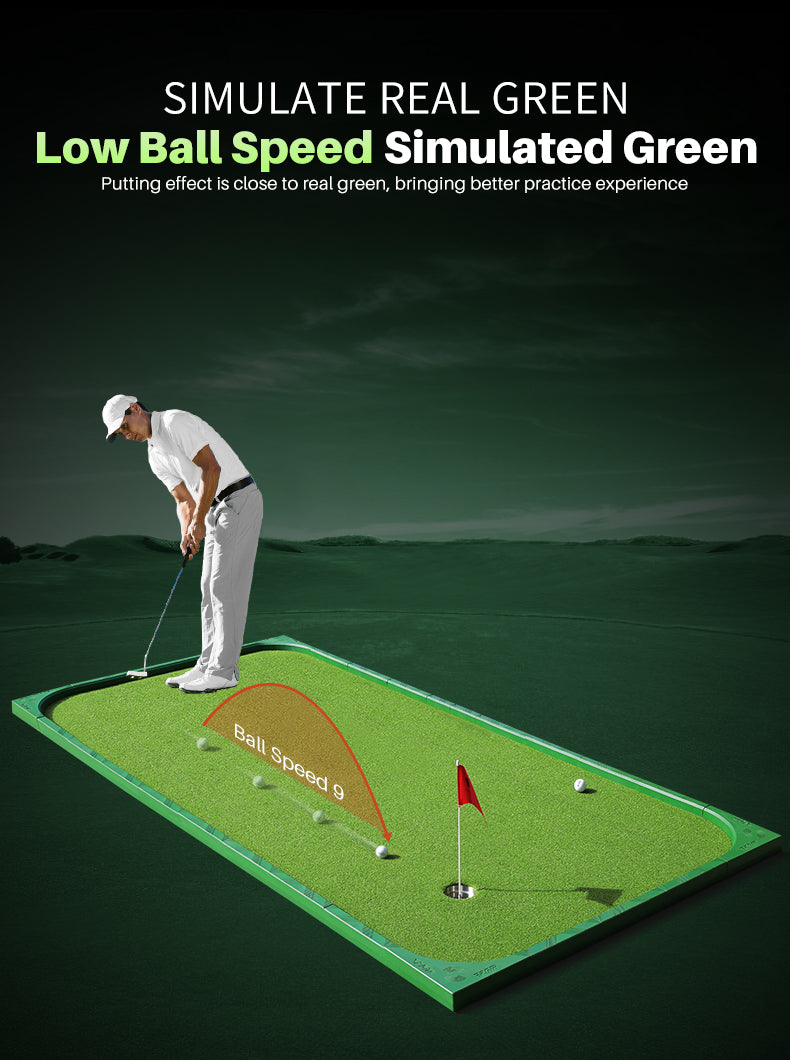 PGM GL017 Indoor Golf Practice Putting Mat-Artificial grass