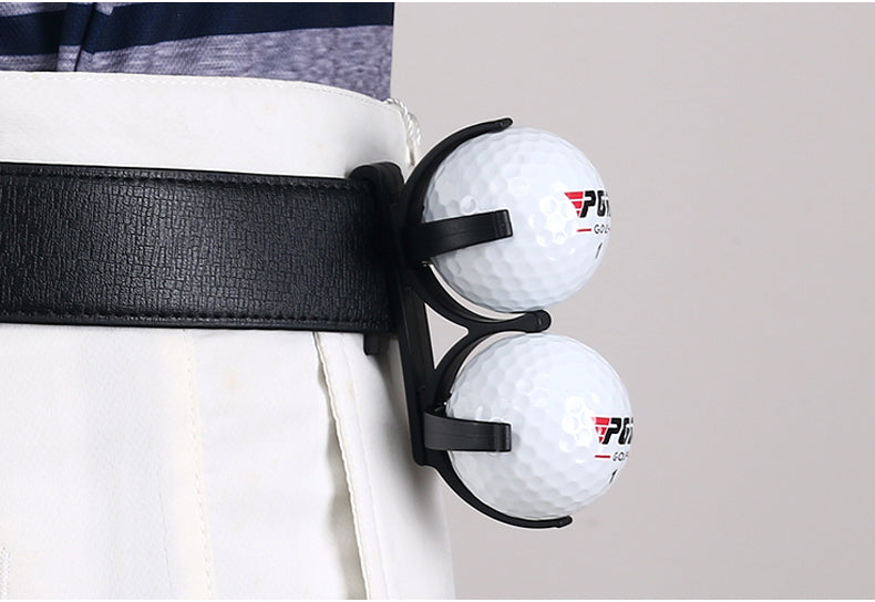 New PGM Golf Clip Holds Two Balls Rotatable Foldable Ball Clip Accessories Golf Fan Supplies Convenient Easy to Carry