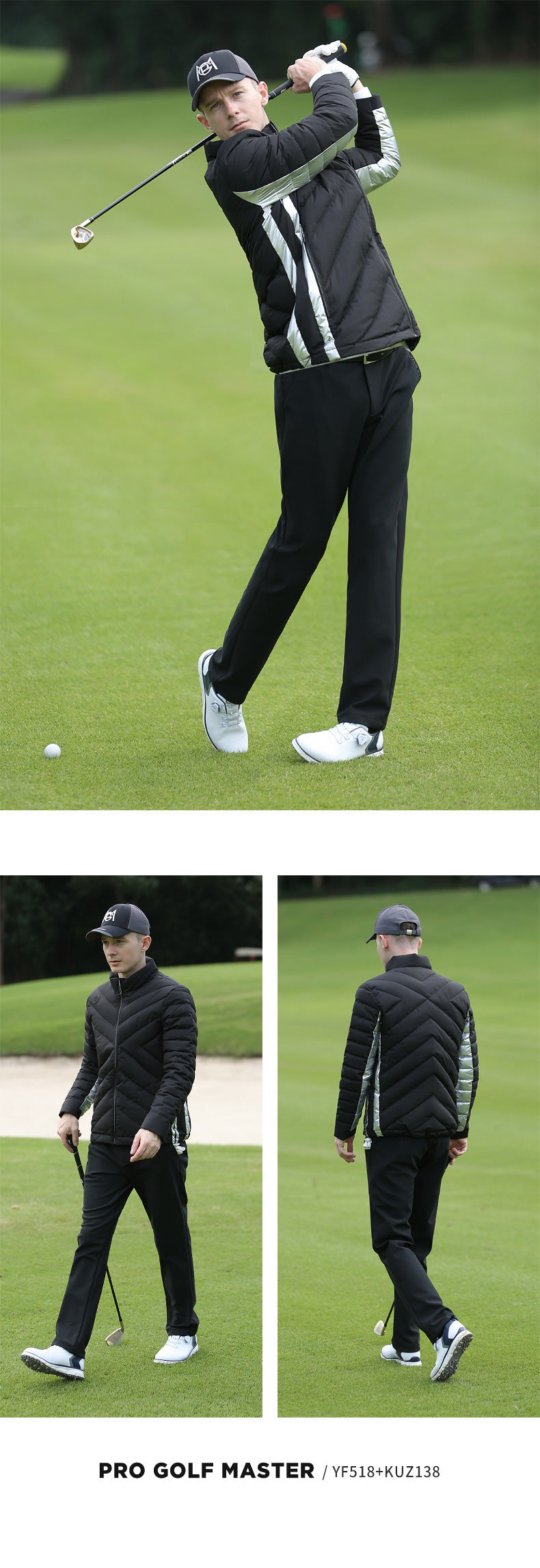 PGM YF518 winter whole sale mens golf jackets polyester warm light golf jacket