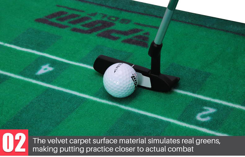 PGM TL028 3m meter indoor golf practice velvet personal custom made training mini putting mat