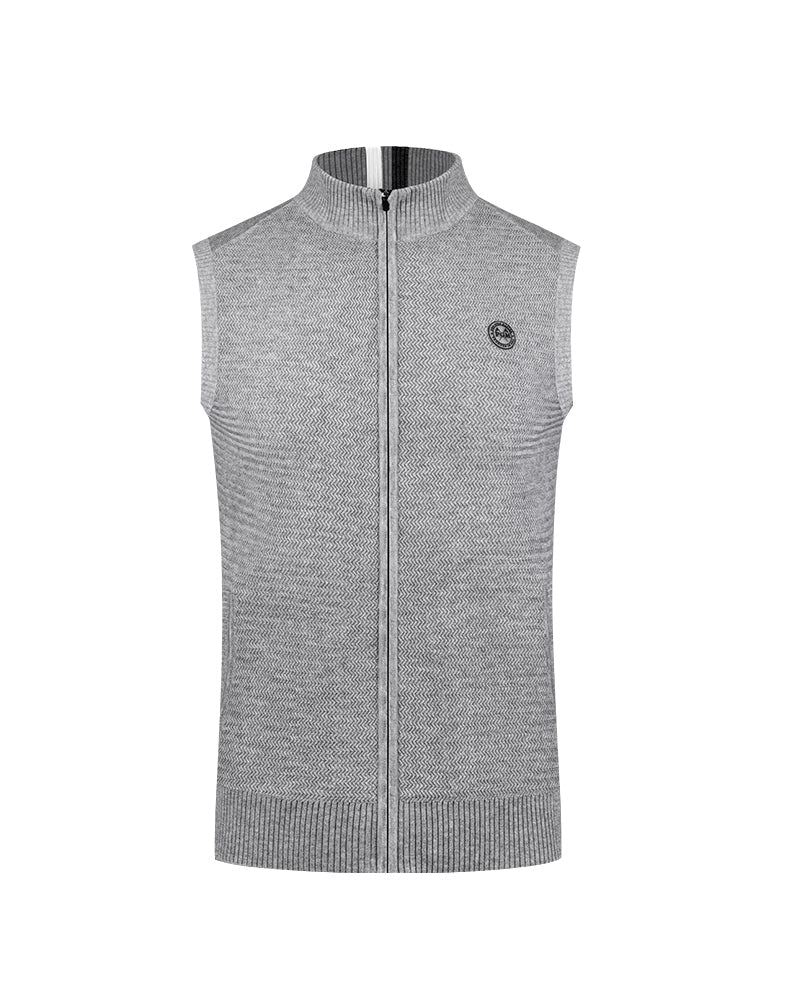 PGM YF501 sports sleeveless golf padding vest full zip men wool golf vest