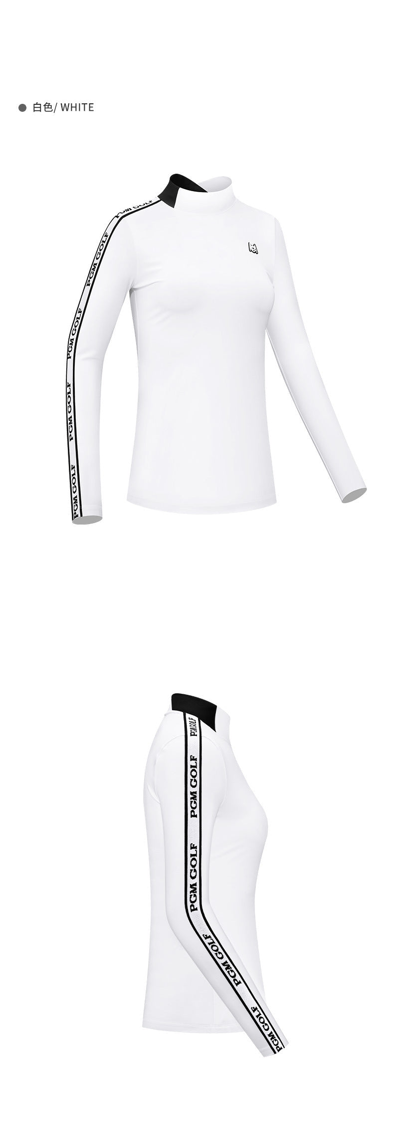 PGM YF478 high quality women long sleeve golf polo shirt custom breathable golf shirt