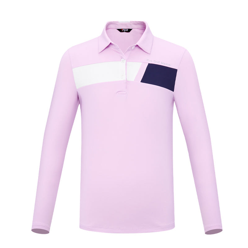 PGM YF546 button down golf tennis polo athletic wear kids golf polo