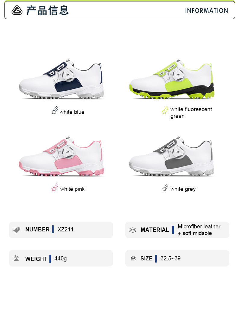 PGM XZ211 new style kids golf shoes non slip waterproof golf shoes