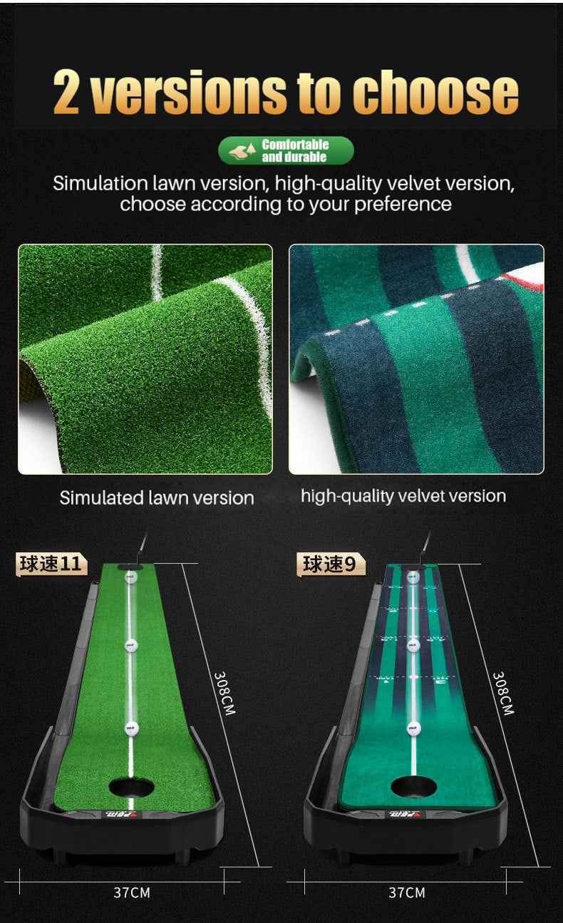 PGM TL025 adjustable slope putting training mat ball-rollback mini putting mat golf