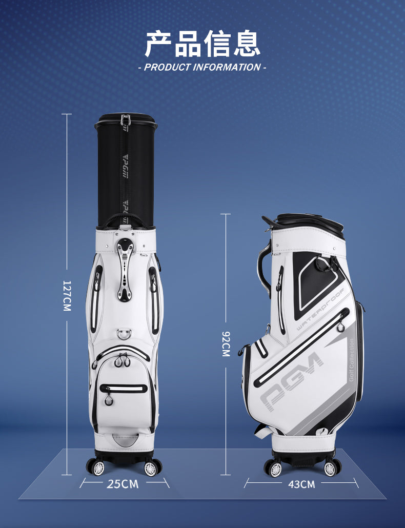 PGM QB098 golf club travel bag TPU waterproof custom logo golf bag with wheel